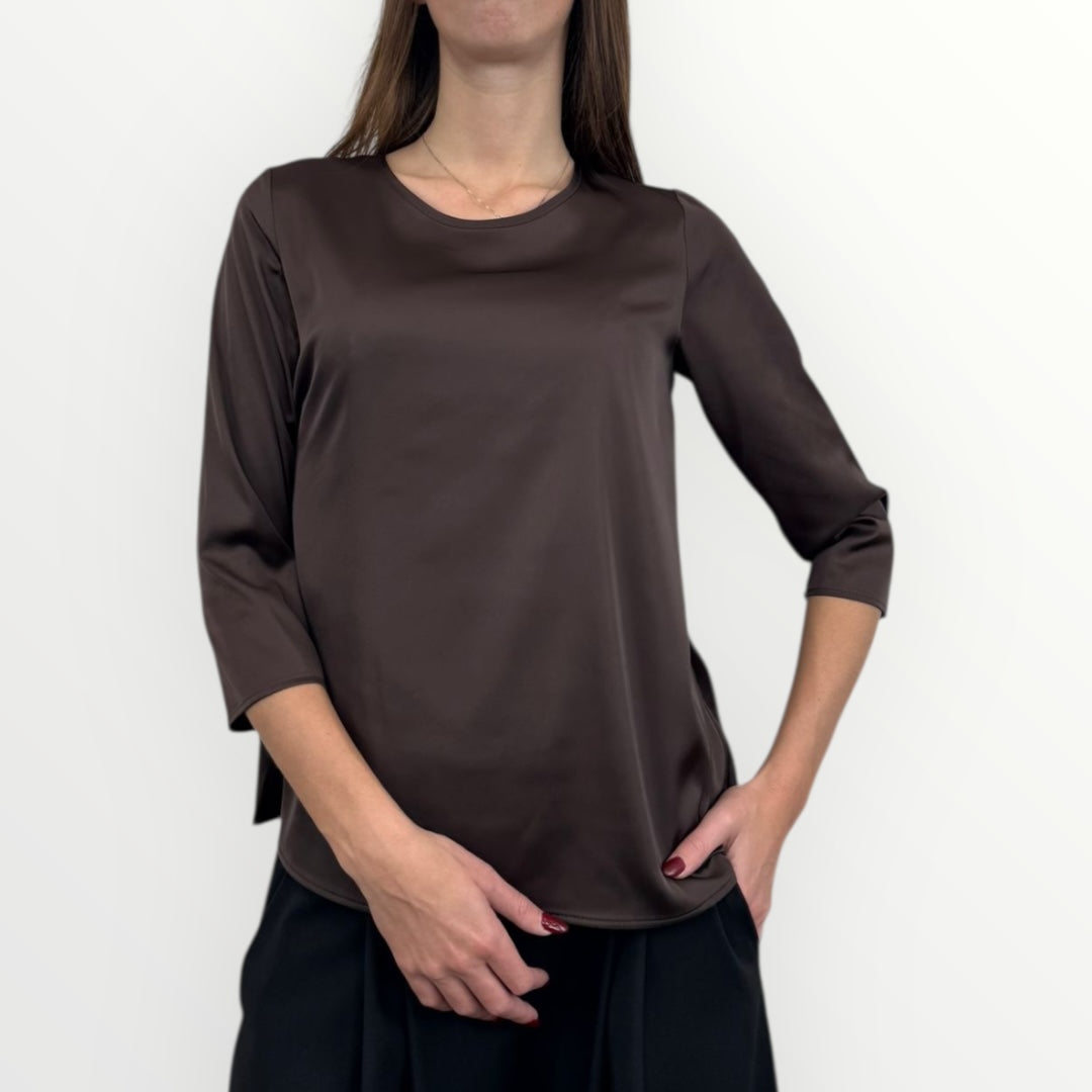 IMPERIAL - BLUSA MORBIDA A MANICHE LUNGHE