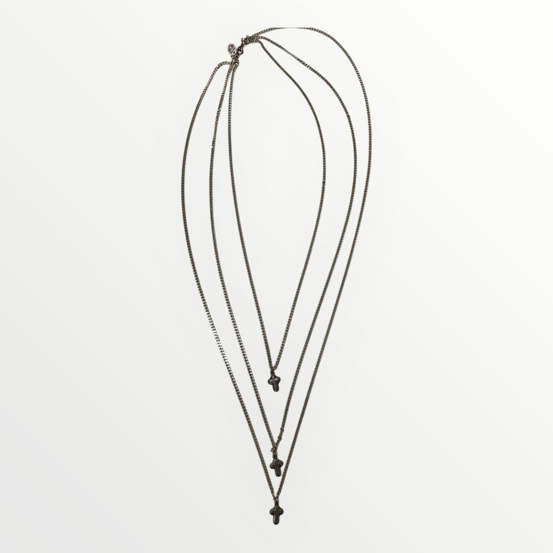 MOMI - COLLANA CROCE TRIPLA