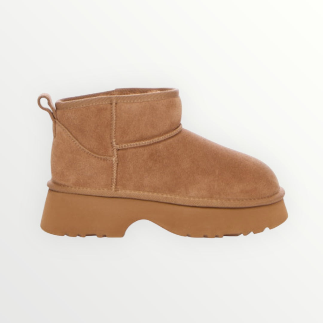 OVYE' - STIVALETTO SCAMOSCIATO CON PELO