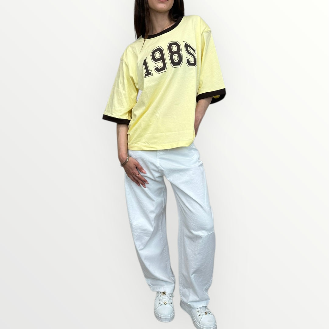 HAVEONE - T-SHIRT CON SPALLE IMBOTTITE