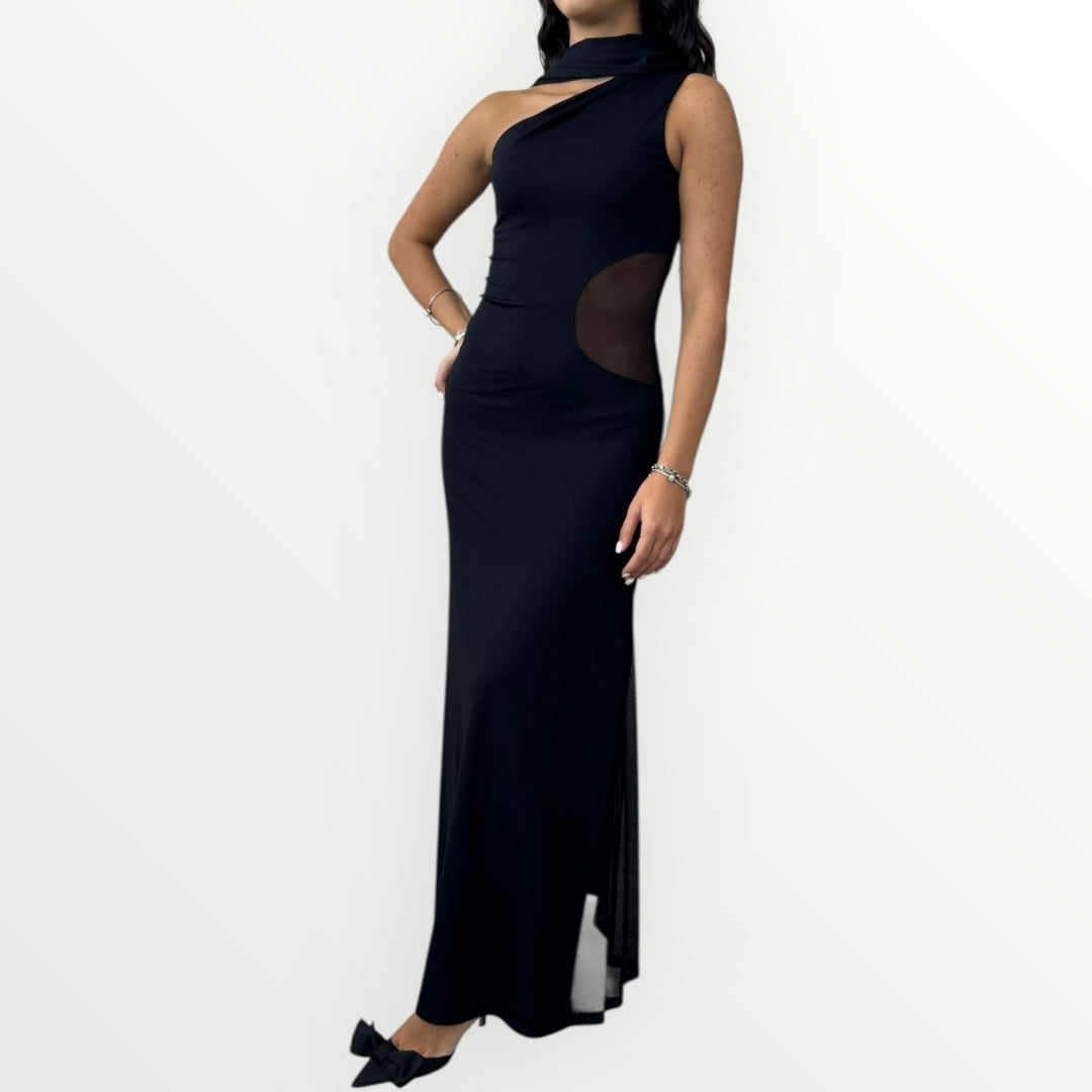 IMPERIAL - ABITO CON CUT OUT IN TULLE