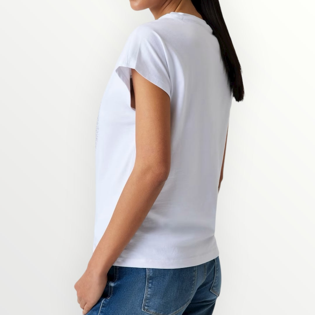 GUESS - T-SHIRT CON LOGO SFUMATO