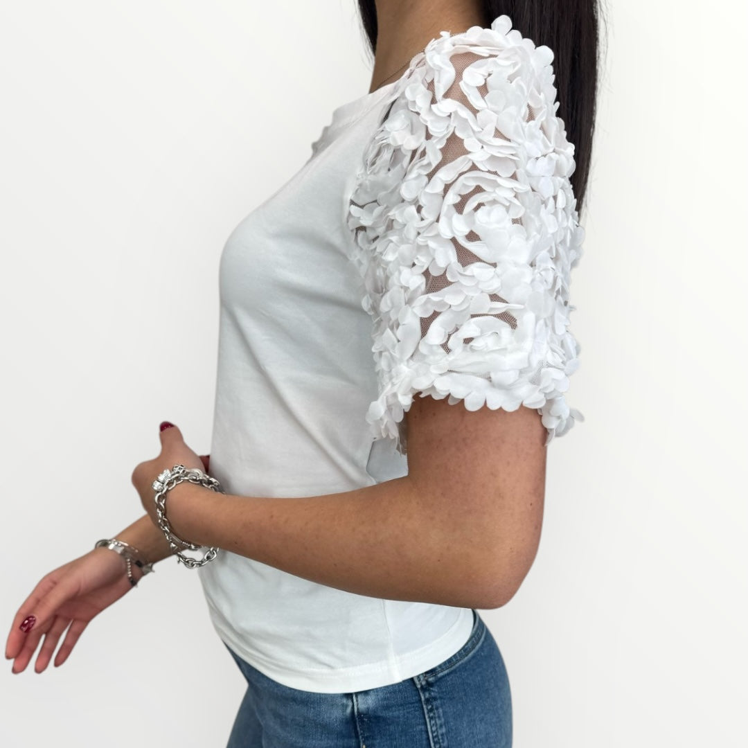 NO SECRETS - MAGLIA CON ROSE