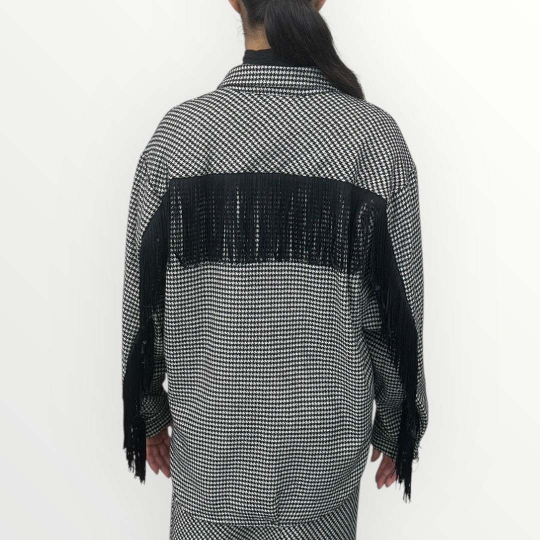 MOTEL - CAMICIA PIEDE DE PULE CON FRANGE