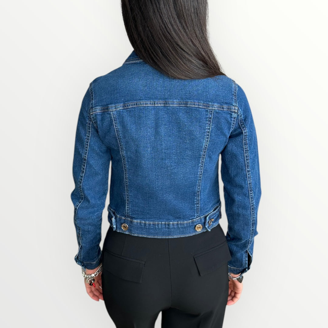 FRACOMINA - GIACCA IN DENIM IN CROP