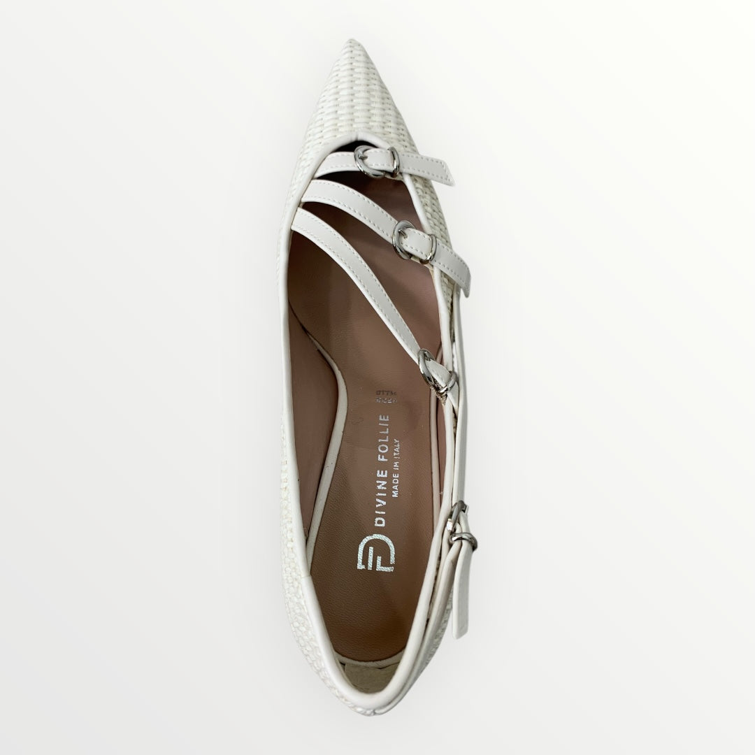 DIVINE FOLLIE - DECOLLETE CON EFFETTO INTRECCIATO