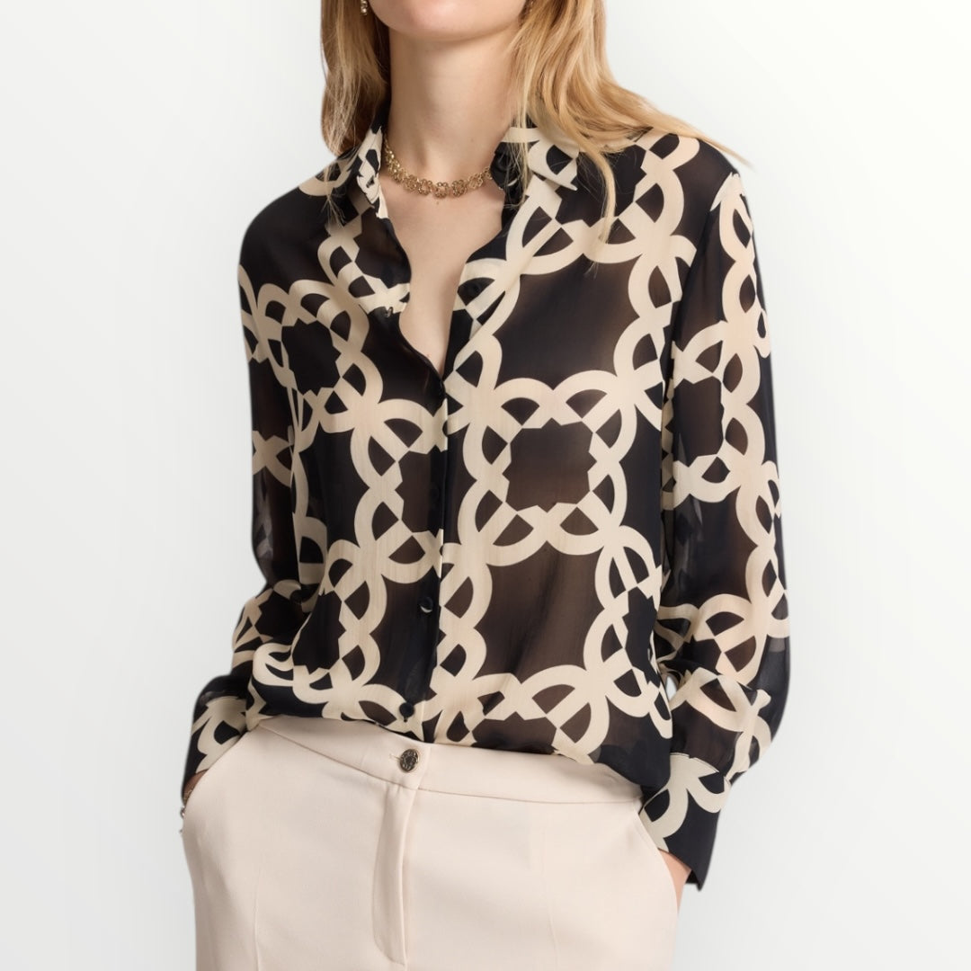 ELENA MIRO' - CAMICIA IN VISCOSA STAMPATA