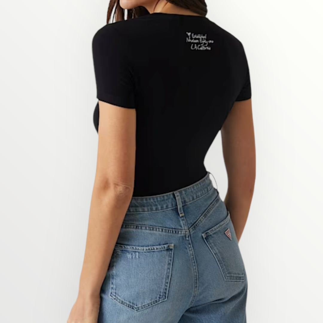GUESS - T-SHIRT CON STAMPA FRONTALE
