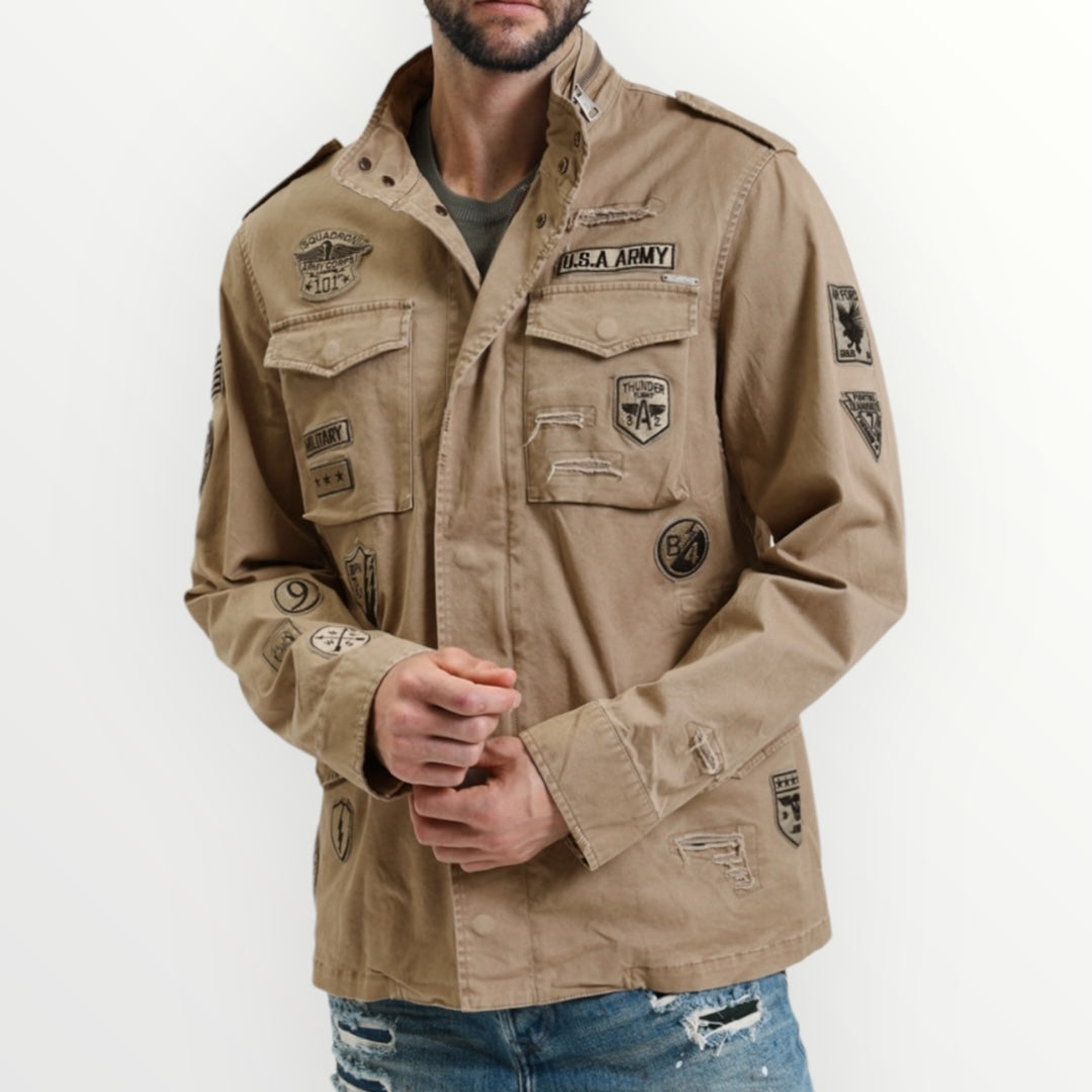 GIANNI LUPO - GIUBBOTTO CON PATCH