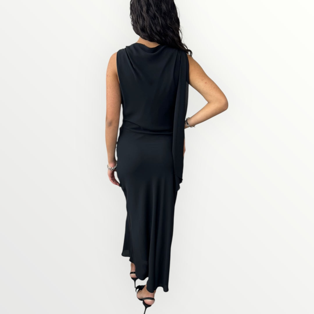 IMPERIAL - ABITO SMANICATO CON DRAPPEGGIO
