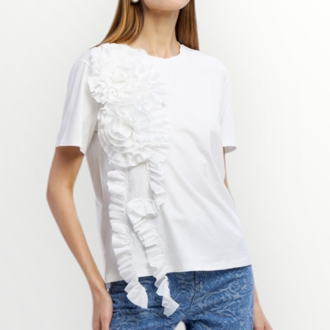 NO SECRETS - T-SHIRT CON ROSE