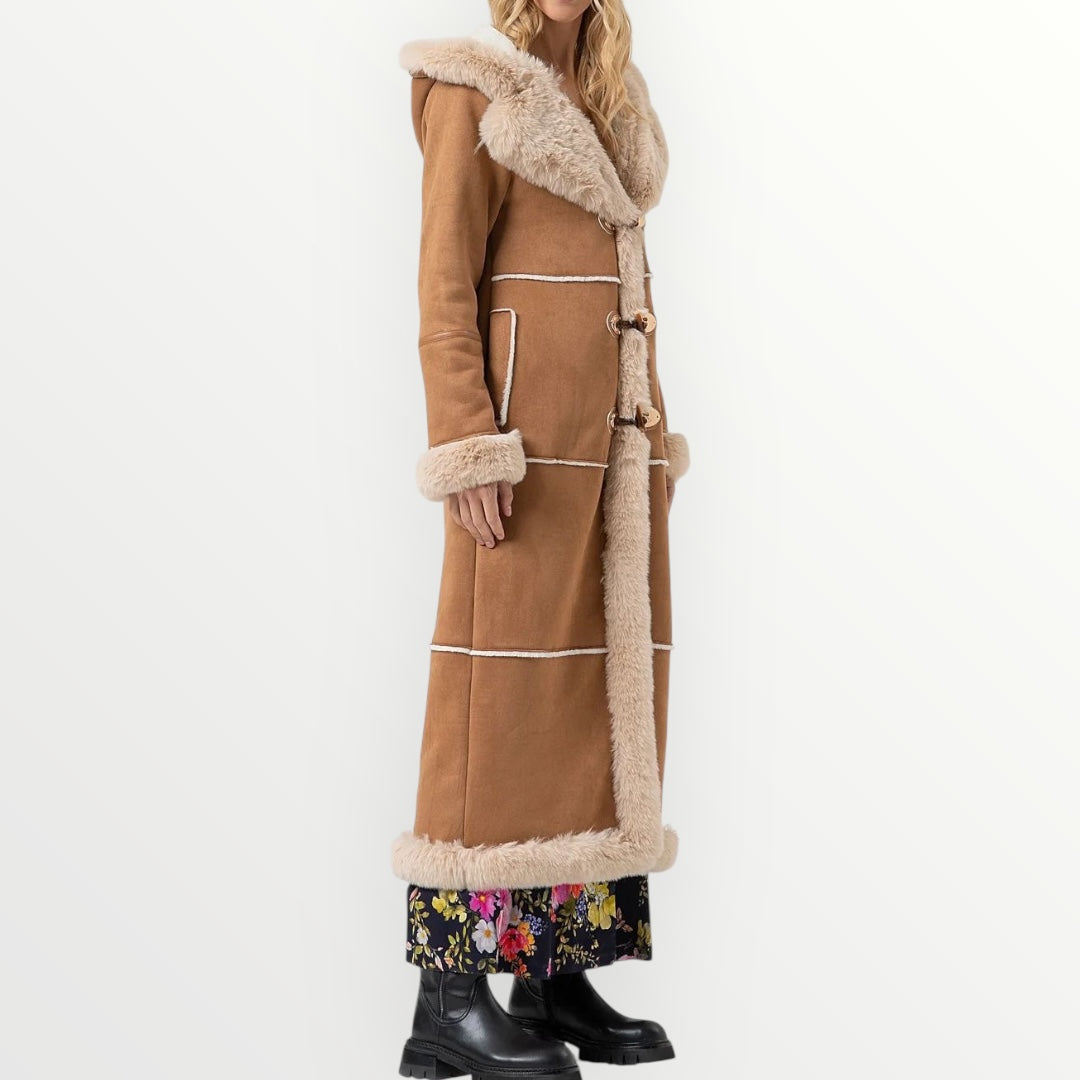 FRACOMINA - CAPPOTTO CON INSERTI IN PELLICCIA