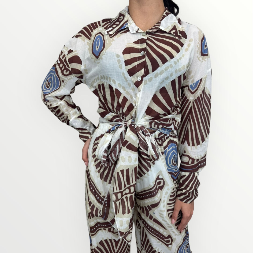 HAVEONE - CAMICIA A FANTASIA ETNICA
