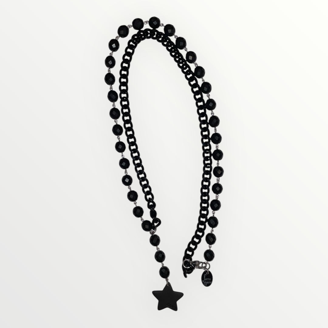 MOMI - COLLANA FRANCESCA GOMMA LUNGA STELLA