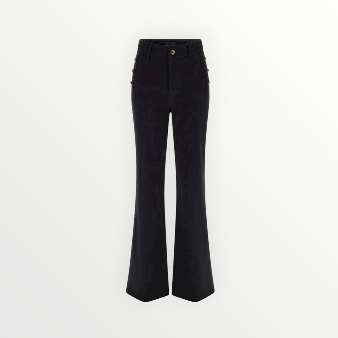 GUESS - PANTALONE A ZAMPA CON BOTTONI DECORATIVI