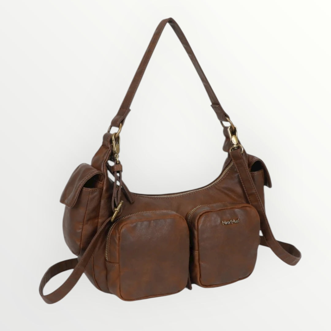 MIMI MUA' - BORSA A SPALLA CON TASCHE