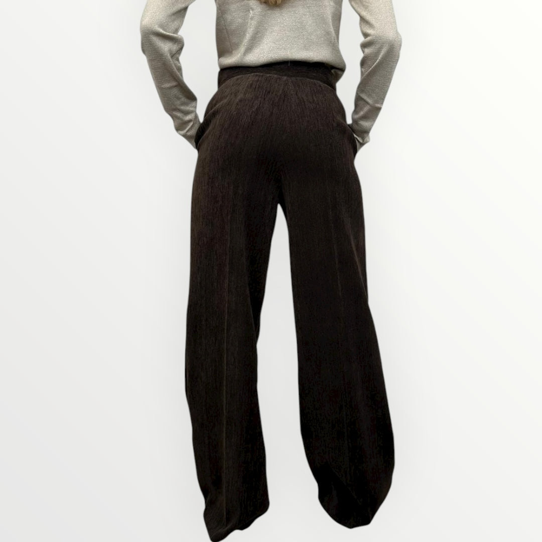 KING KONG - PANTALONE IN VELLUTO SPALMATO