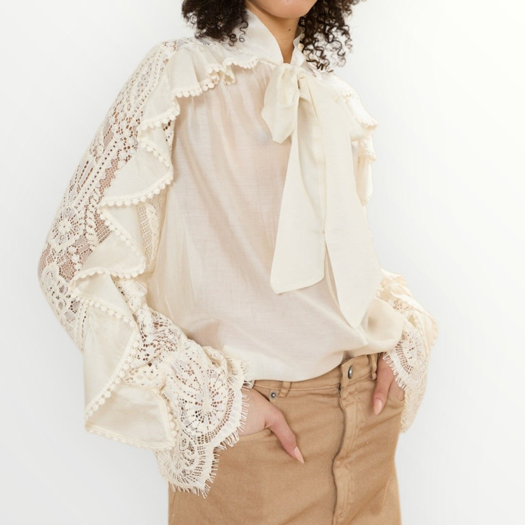 SOUVENIR - CAMICIA CON PIZZO