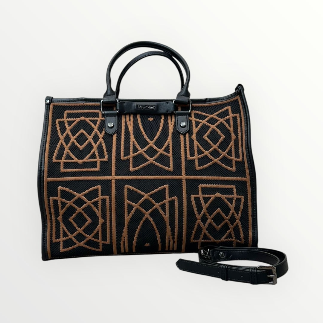MIMI MUA' - BORSA SHOPPER MOTIVO GEOMETRICO