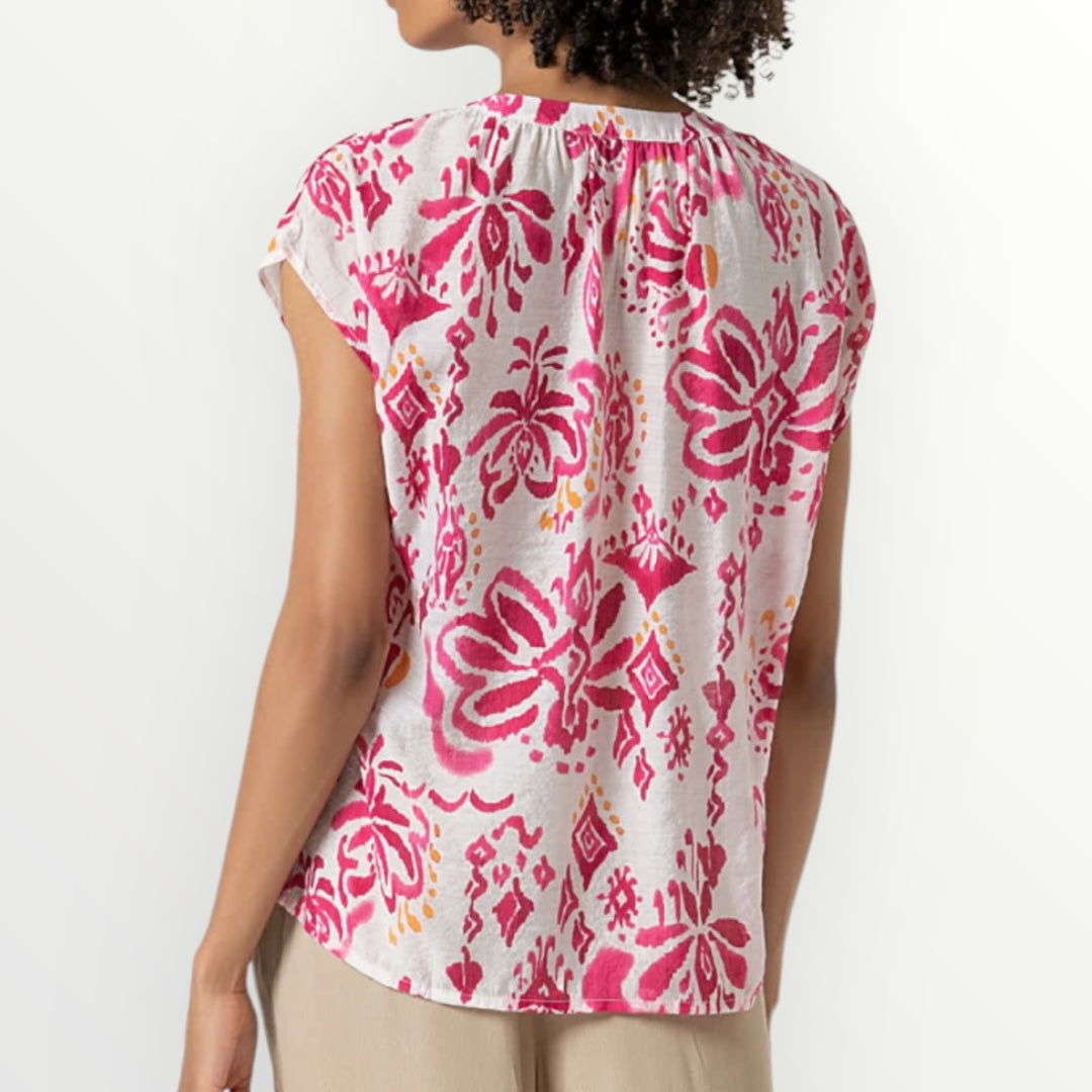 SURKANA - BLUSA CON COLLO ALLA COREANA