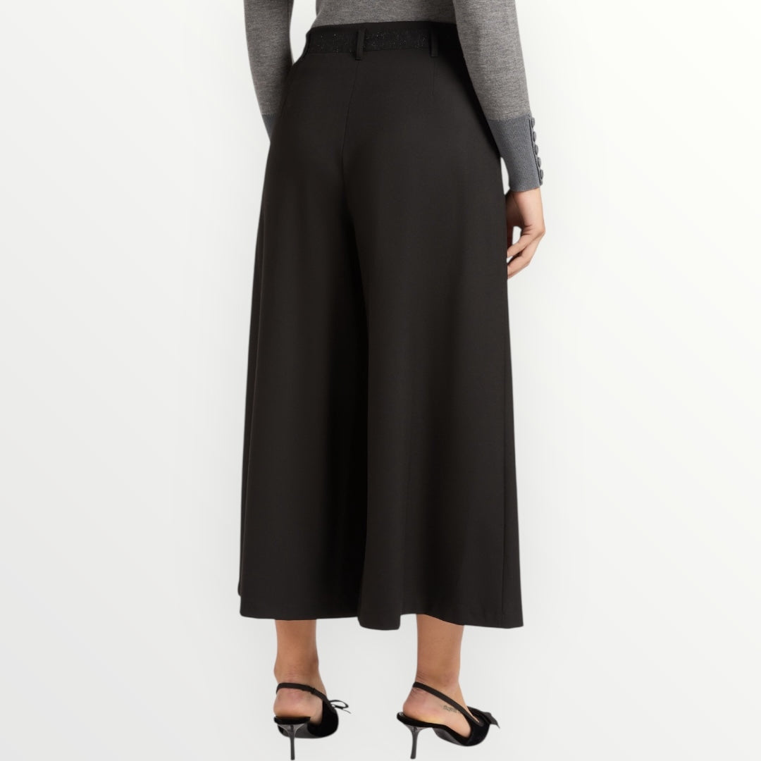 ELENA MIRO' - PANTALONE AMPIO CON CINTURA