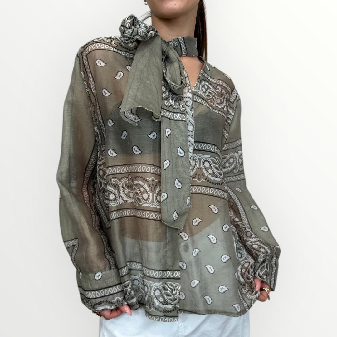 HAVEONE - CAMICIA STAMPA BANDANA
