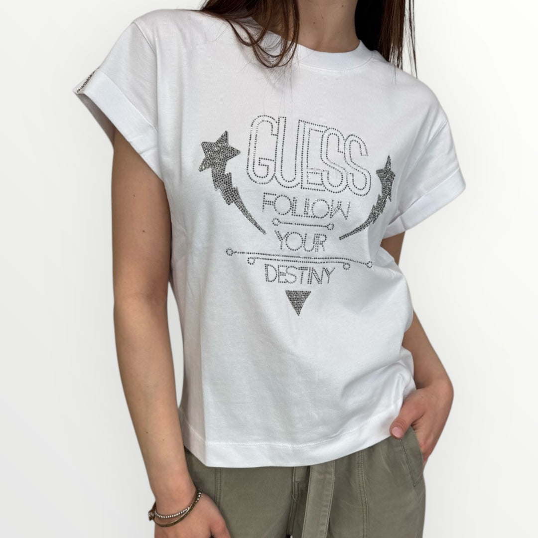 GUESS - T-SHIRT CON SCRITTA