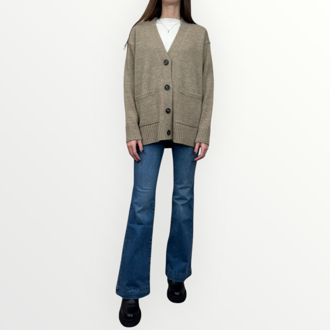 ANGELA DAVIS - CARDIGAN CON BOTTONI E TASCHE