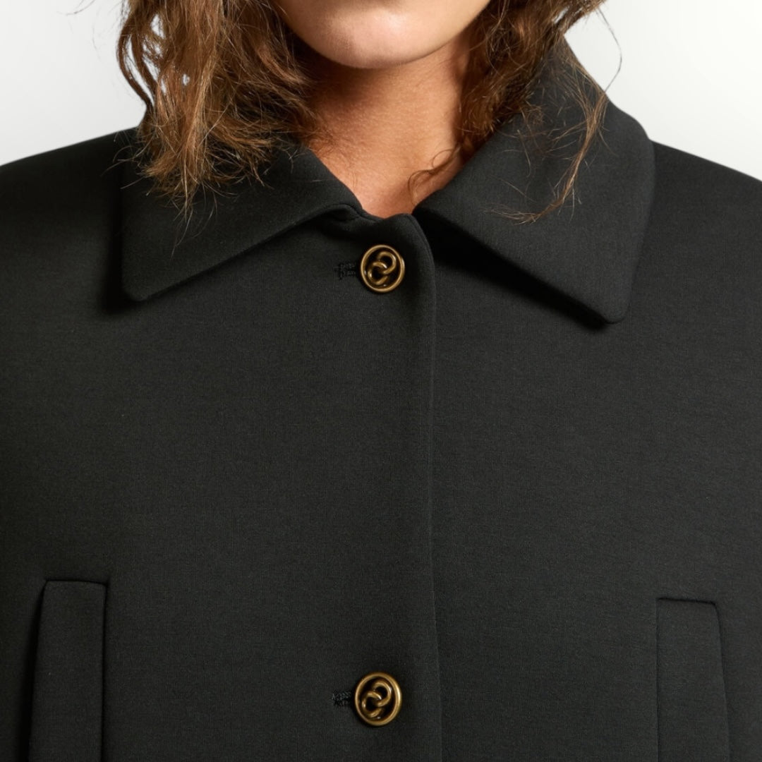 ELENA MIRO' - CAPPOTTO IN TESSUTO SCUBA