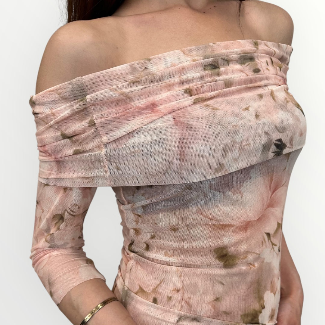 HAVEONE - MAGLIA A FANTASIA FLOREALE