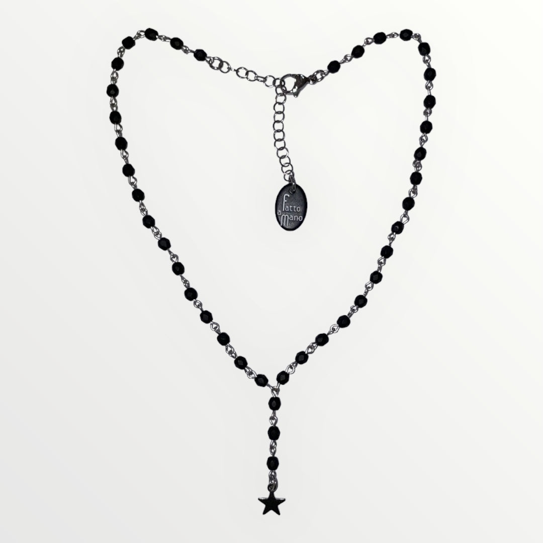 MOMI - COLLANA ROSARIO CORTO STELLA