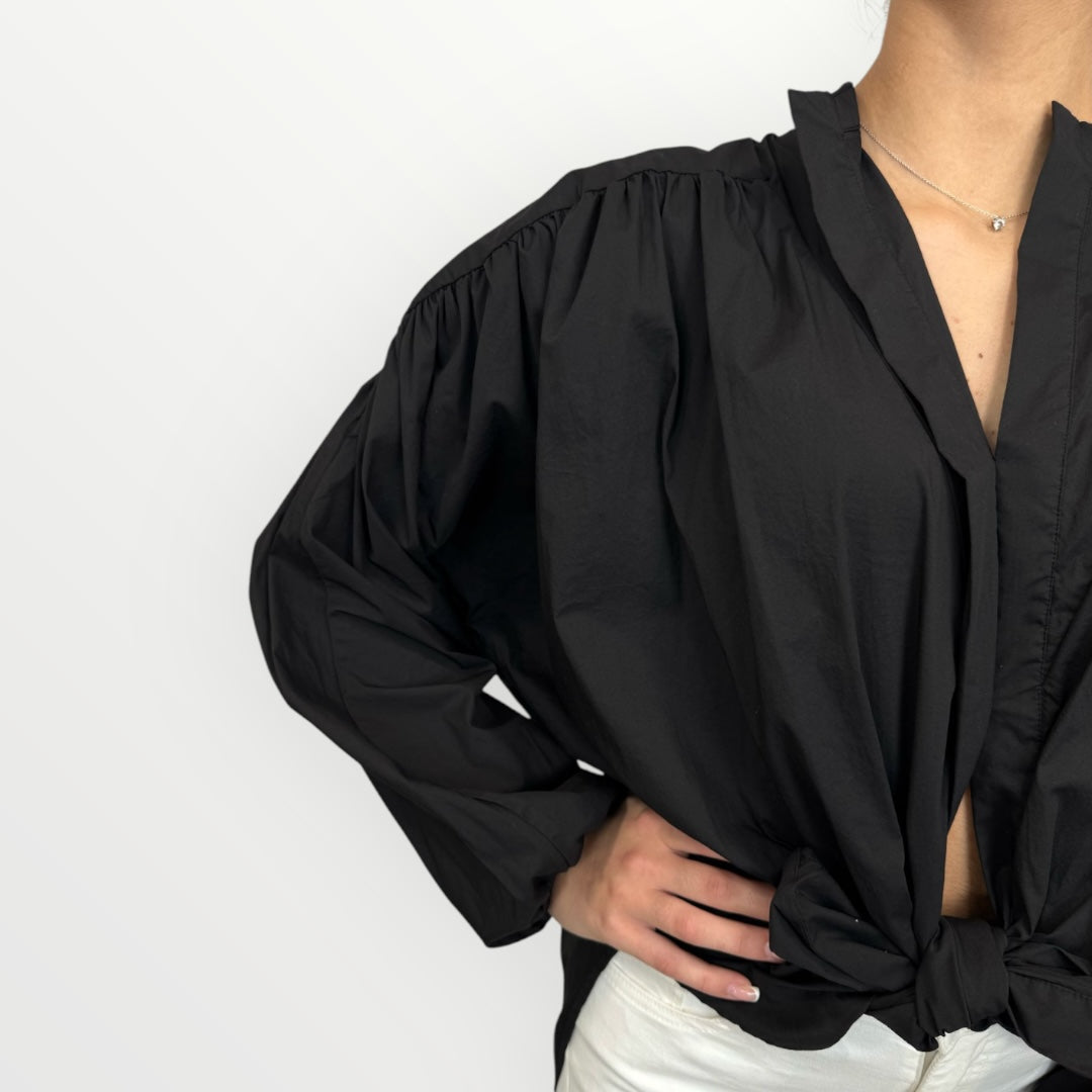 DIXIE - CAMICIA CON MANICHE A PALLONCINO