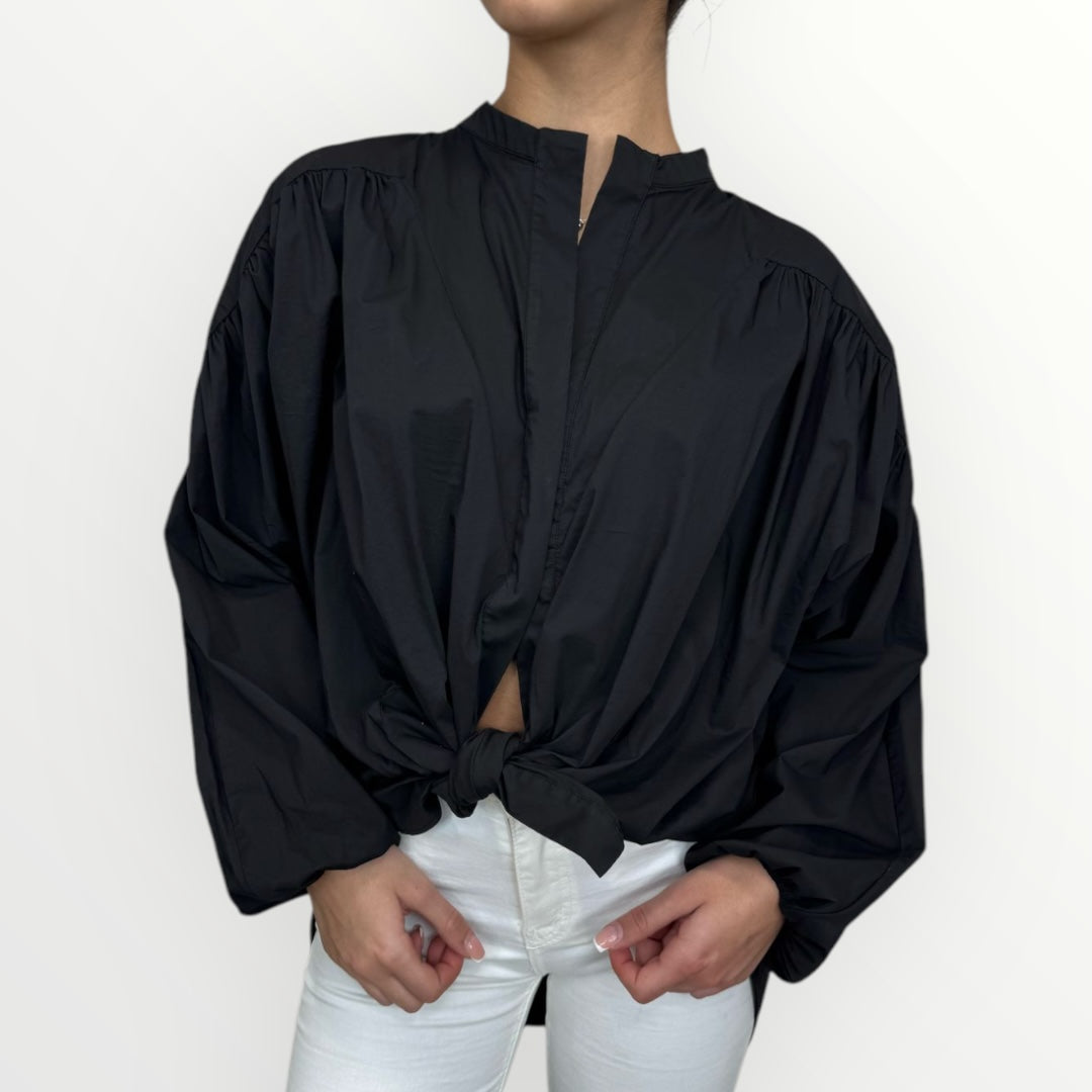 DIXIE - CAMICIA CON MANICHE A PALLONCINO