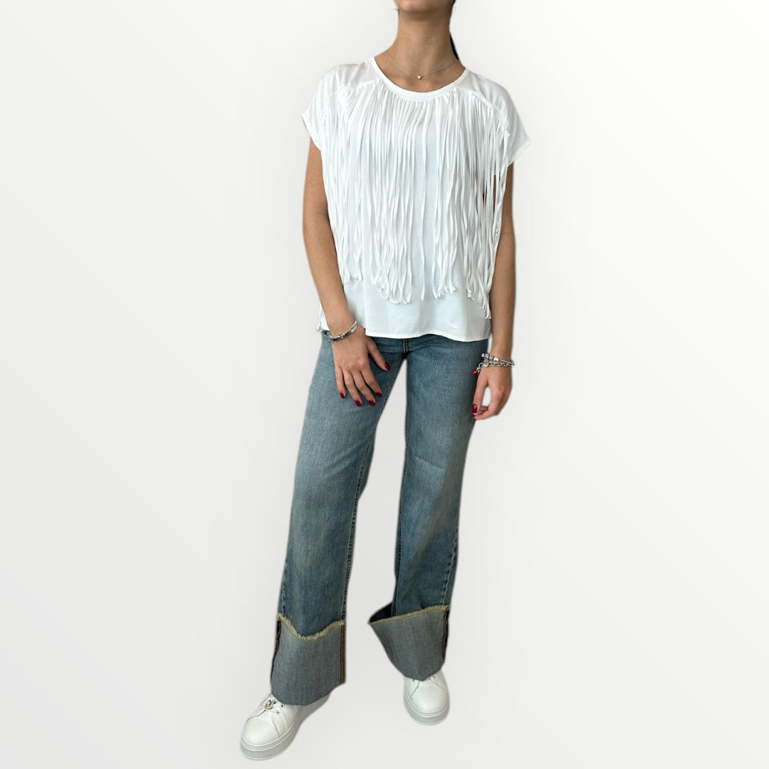 SOUVENIR - BLUSA CON FRANGE