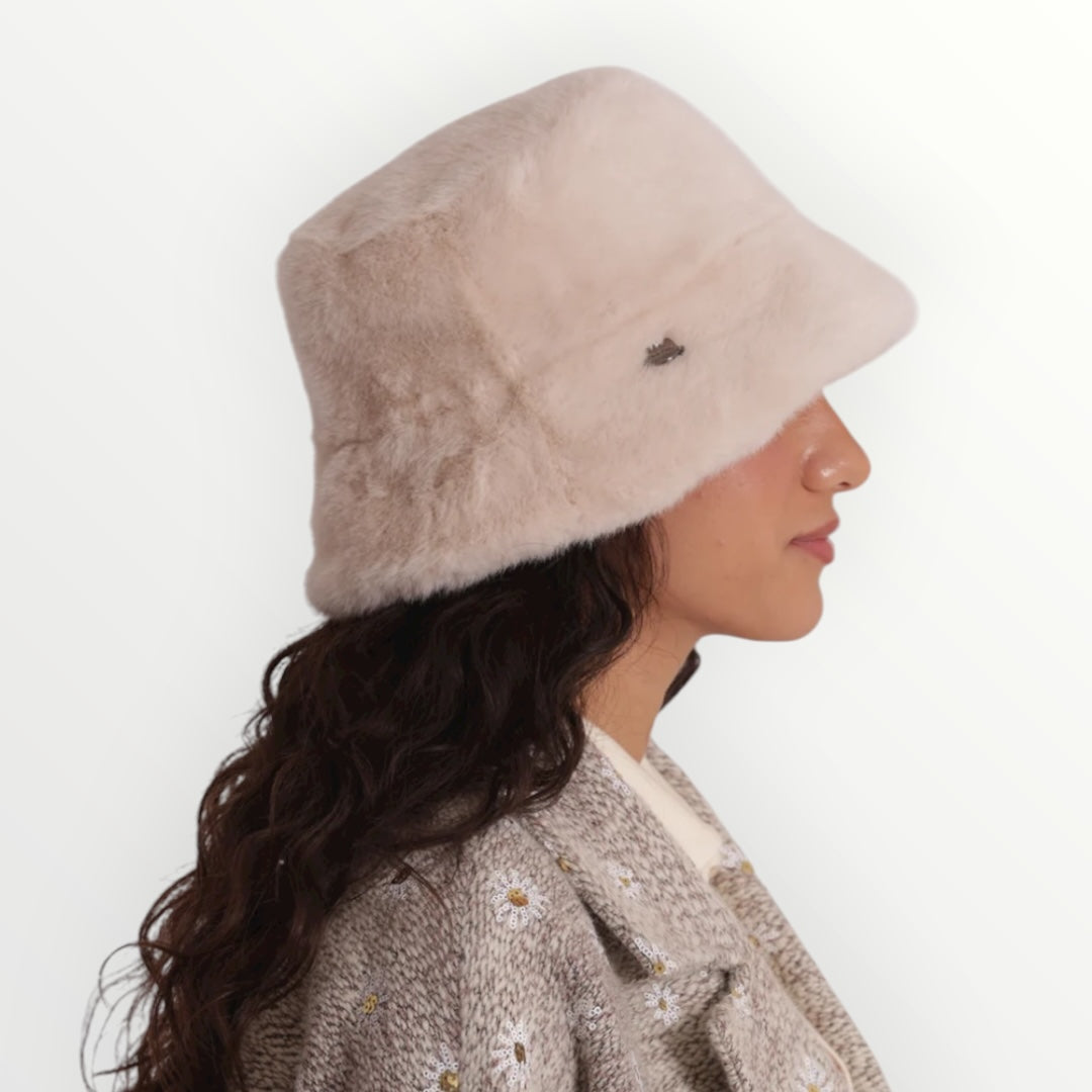 MIMI' MUA' - CAPPELLO CLOCHE CON PELO MORBIDO