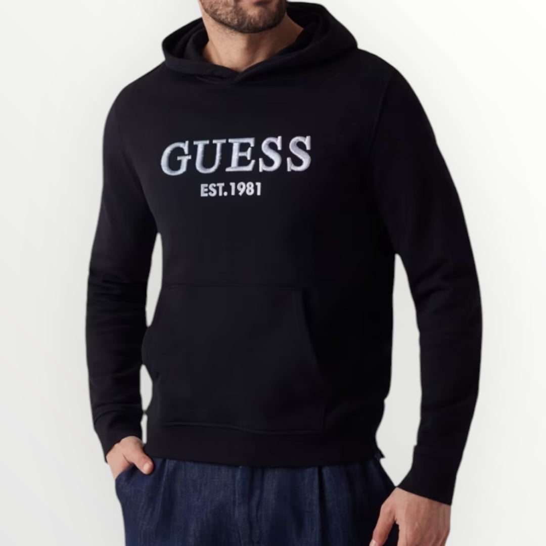 GUESS - FELPA CON CAPPUCCIO