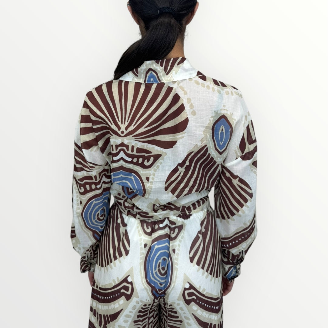 HAVEONE - CAMICIA A FANTASIA ETNICA