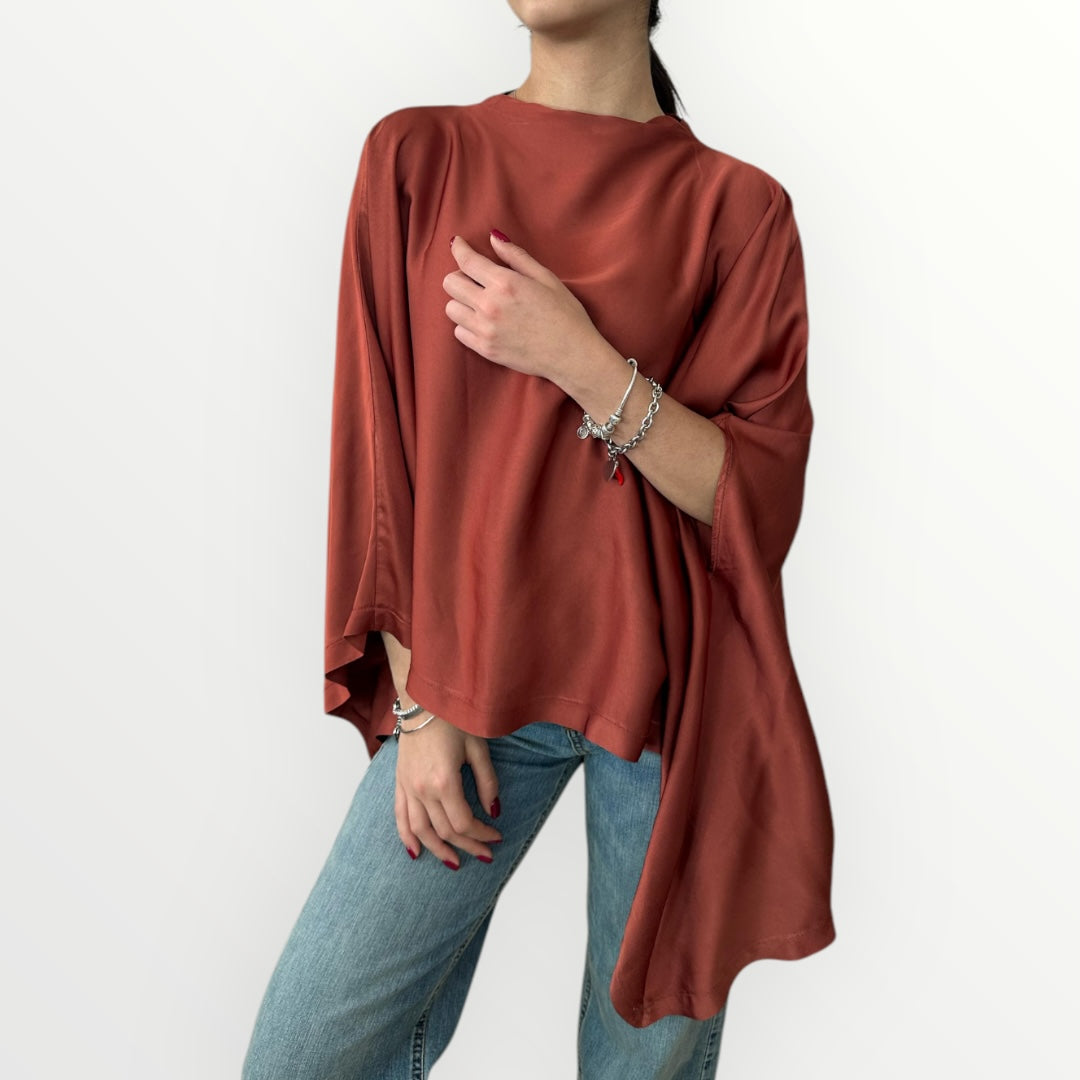 KING KONG - BLUSA CON MANICHE A PIPISTRELLO