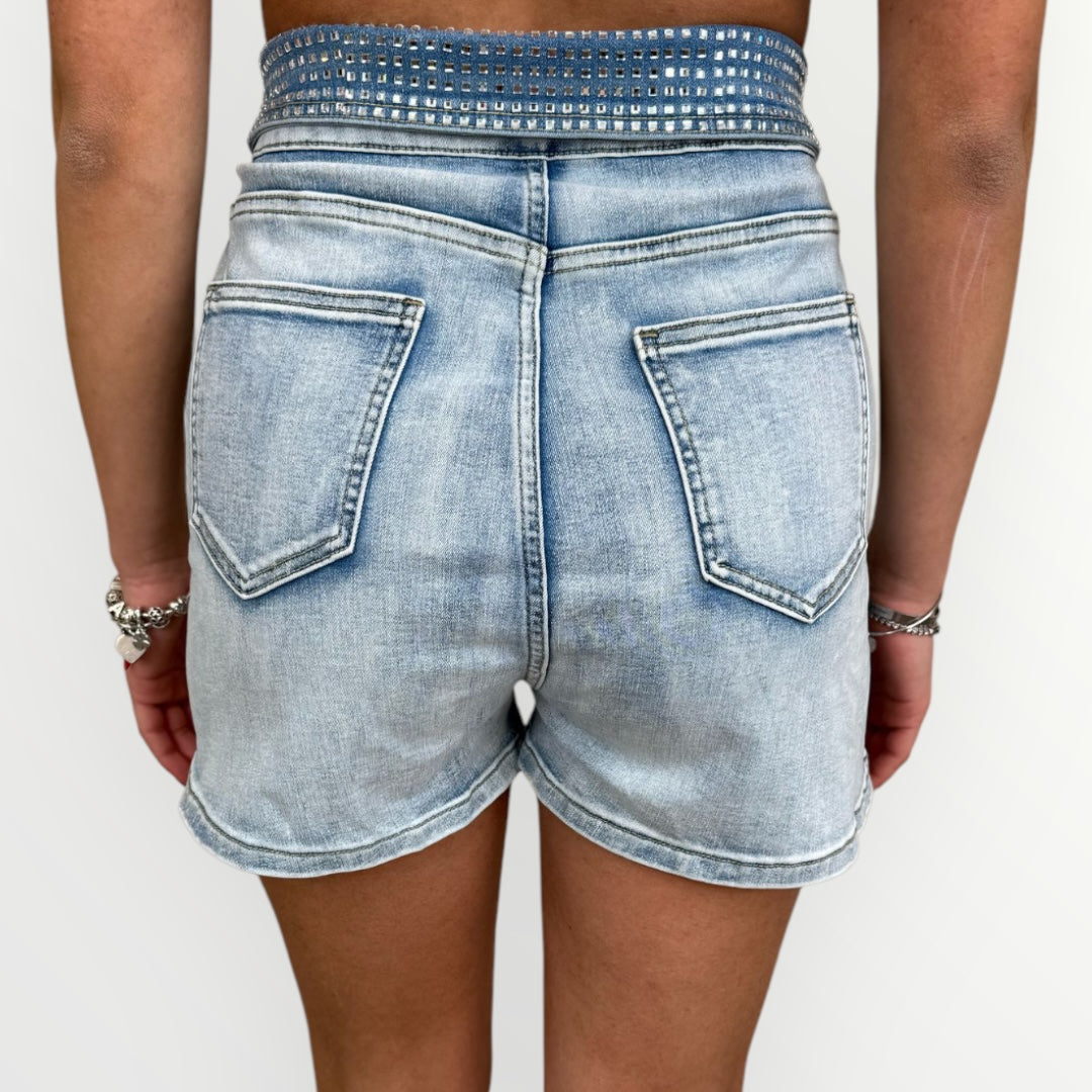 NO SECRETS - SHORT CON DETTAGLIO STRASS