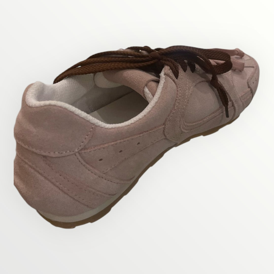 DIVINE FOLLIE - SNEAKER IN CROSTA CON LACCI BICOLOR