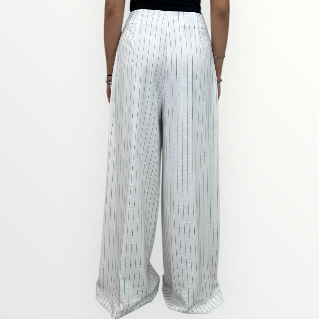KING KONG - PANTALONE A PALAZZO GESSATO
