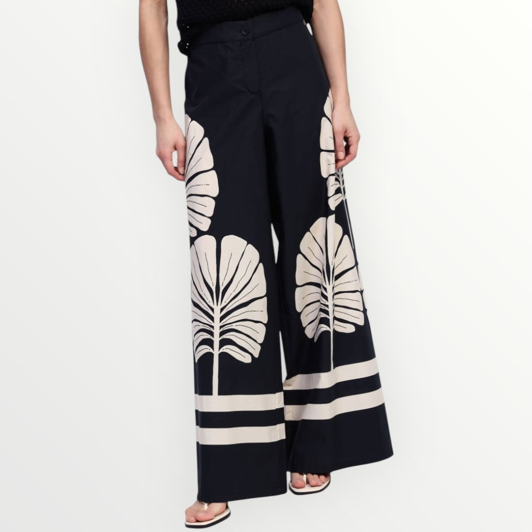 DIXIE - PANTALONE A PALAZZO CON FANTASIA