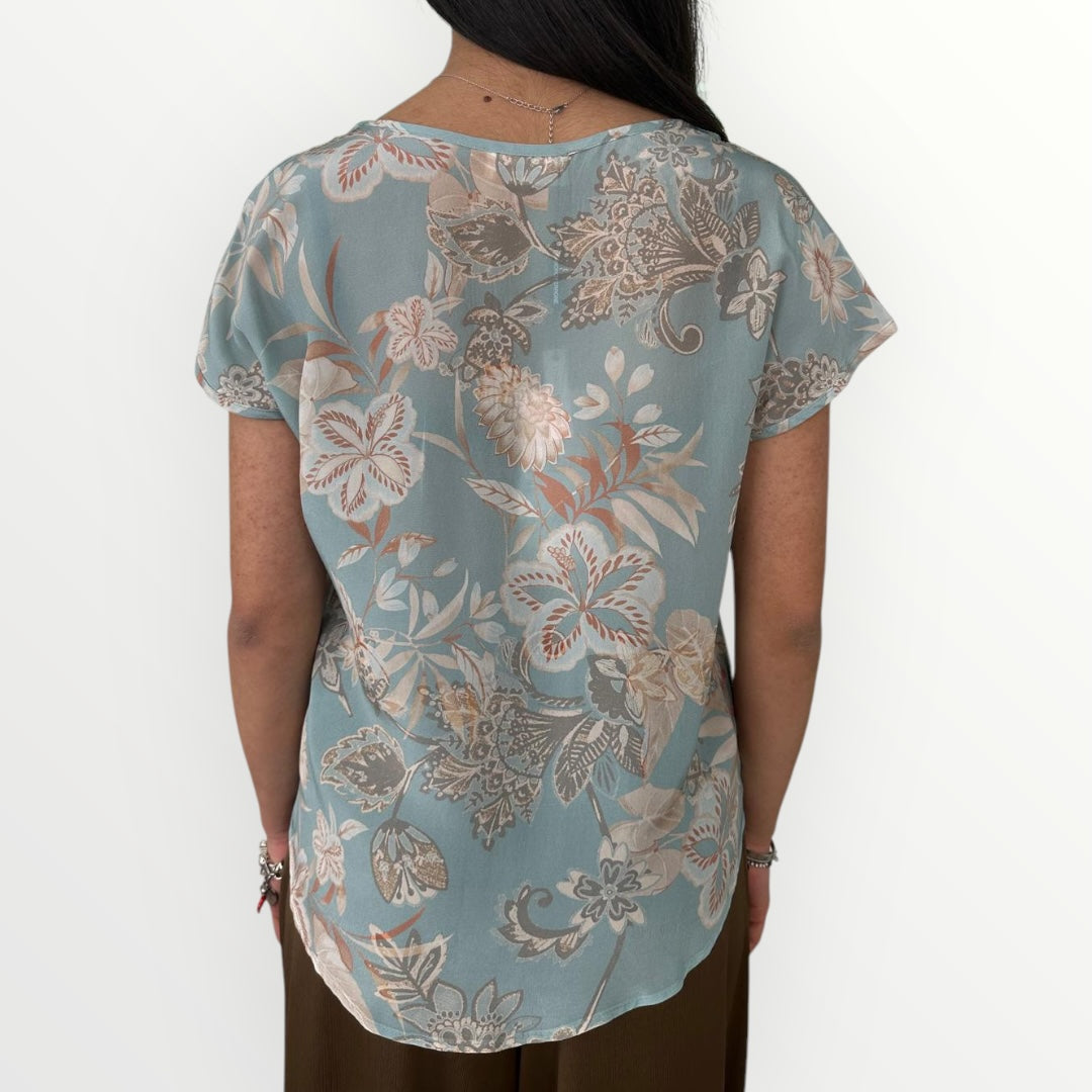 SANDRO FERRONE - BLUSA CON SCOLLO A V