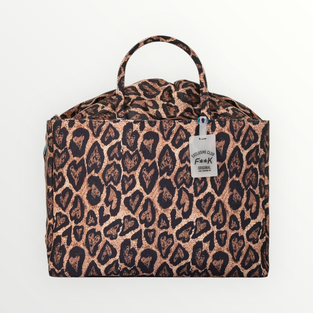 EFFEK - BORSA MARE IN CANVAS MACULATA