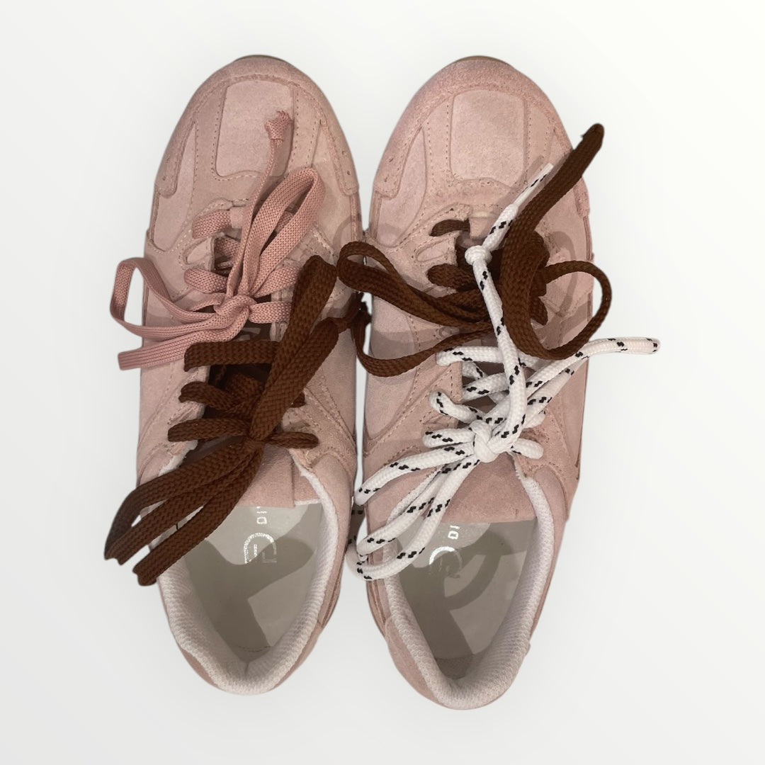 DIVINE FOLLIE - SNEAKER IN CROSTA CON LACCI BICOLOR