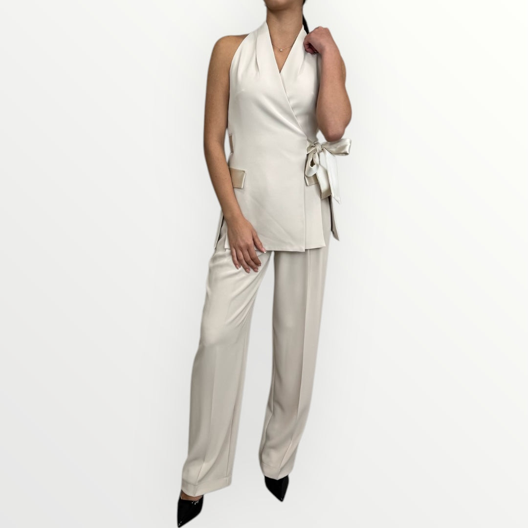 IMPERIAL - GILET CON PARTI IN RASO