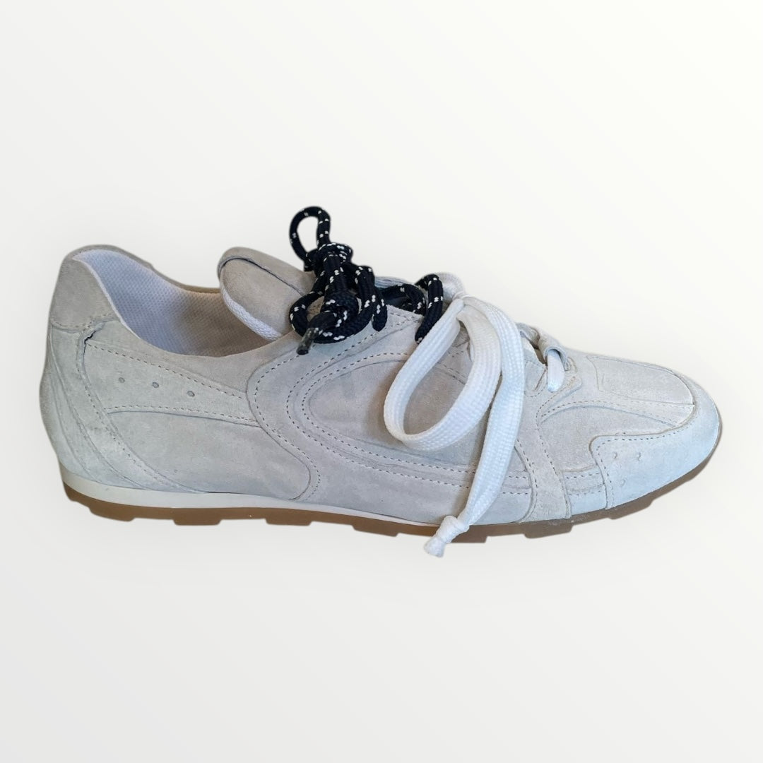 DIVINE FOLLIE - SNEAKER IN CROSTA CON LACCI BICOLOR