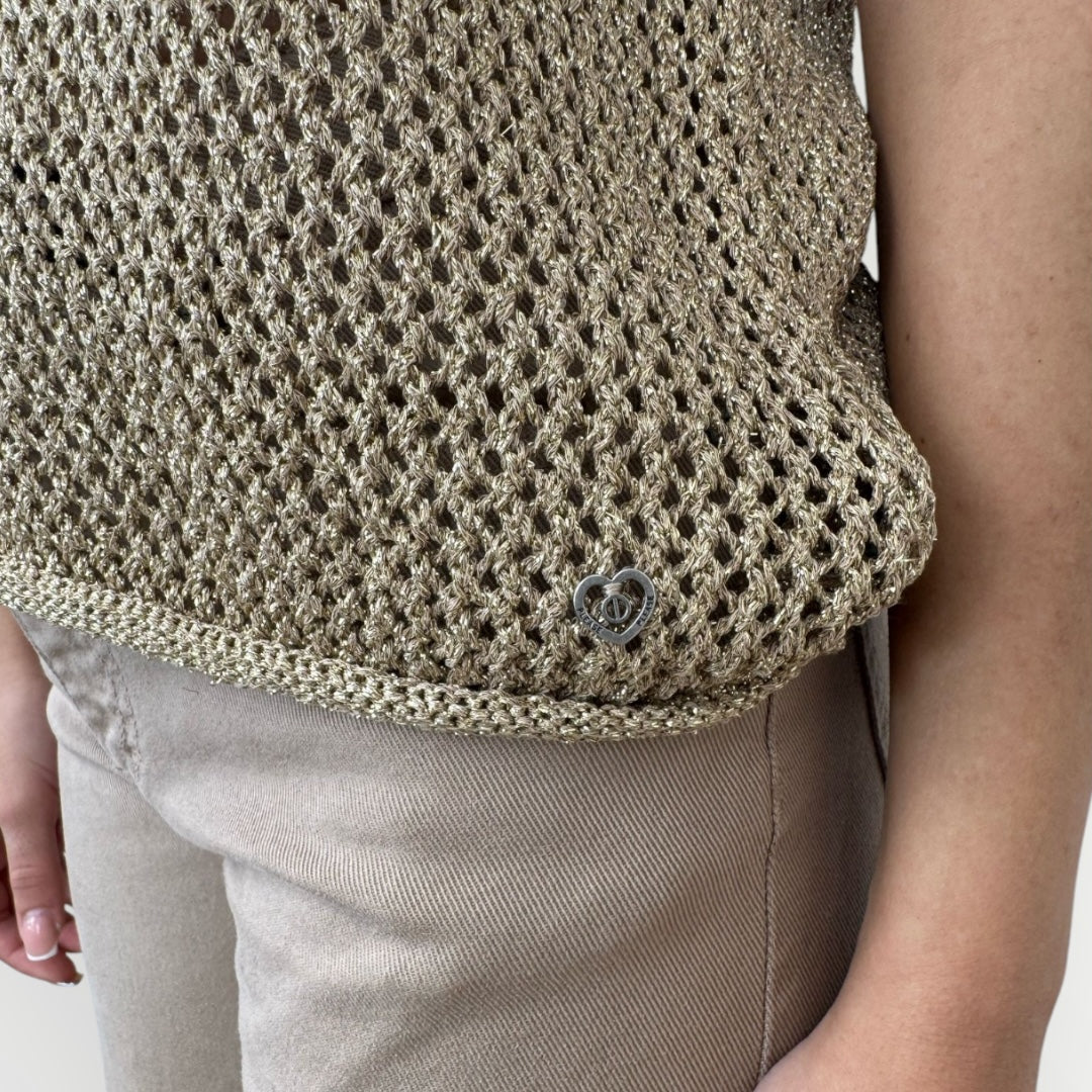 PLEASE - MAGLIA TRAFORATA