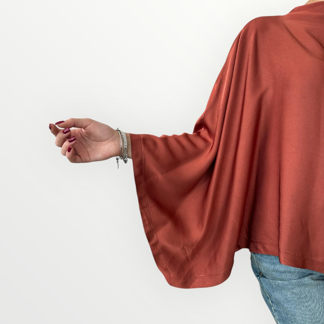 KING KONG - BLUSA CON MANICHE A PIPISTRELLO