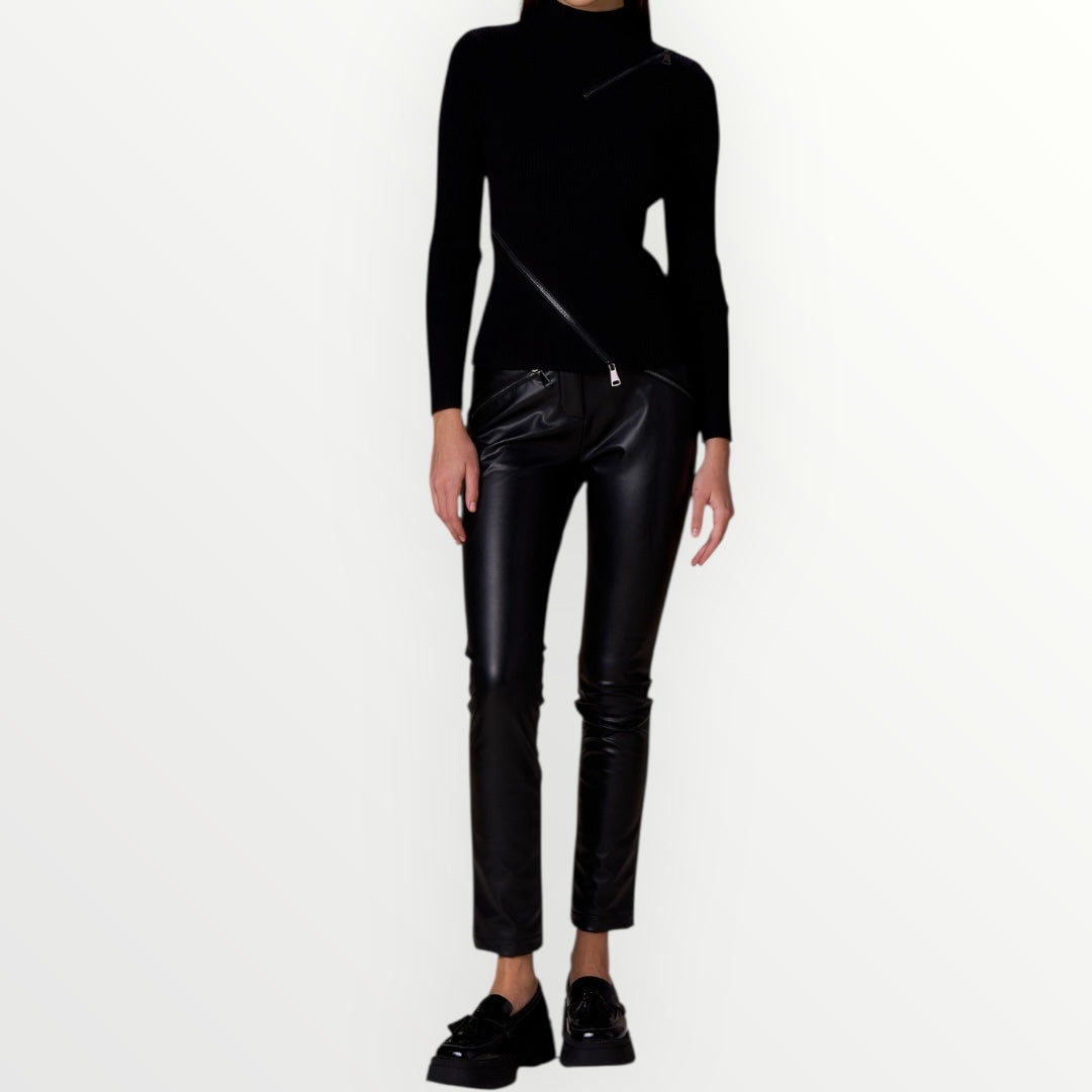 NO SECRETS - MAGLIA CON ZIP APRIBILE